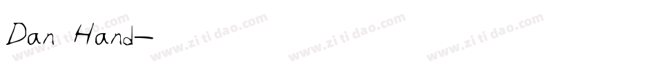Dan Hand字体转换